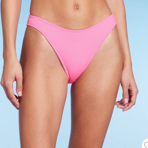 Ribbed Triangle Bikini Top and Bottom - Picture 5 of 6